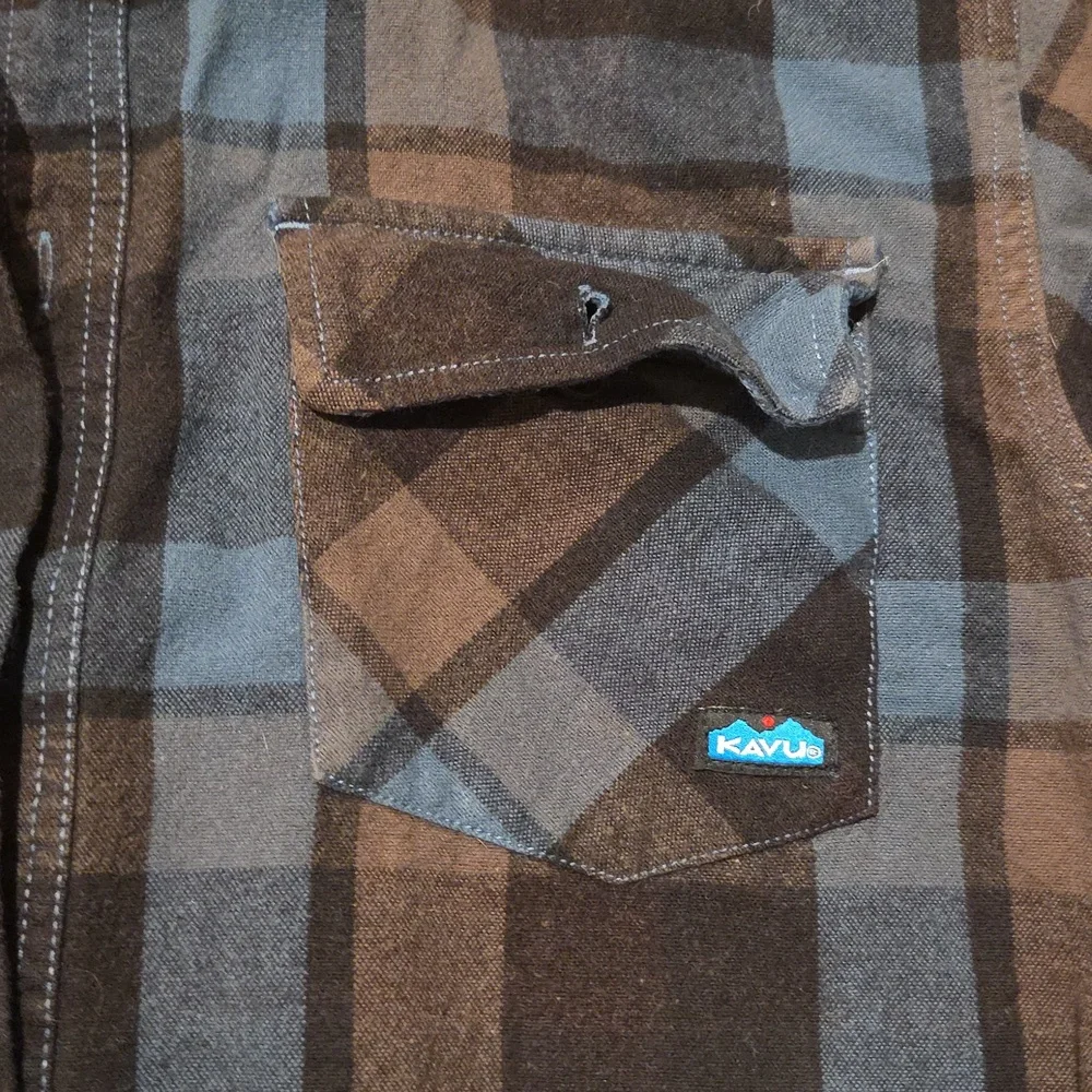 Kavu Buffaroni Plaid Cotton Shirt